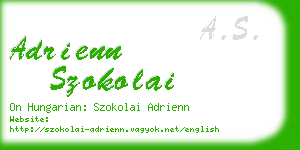 adrienn szokolai business card